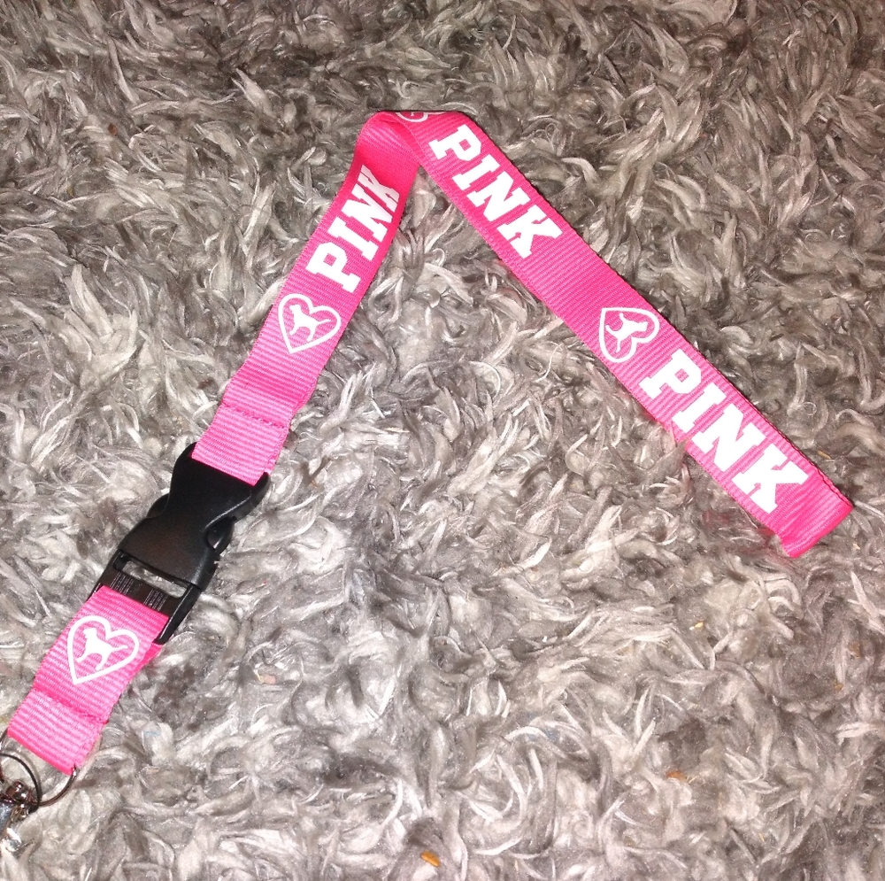 Pink lanyard